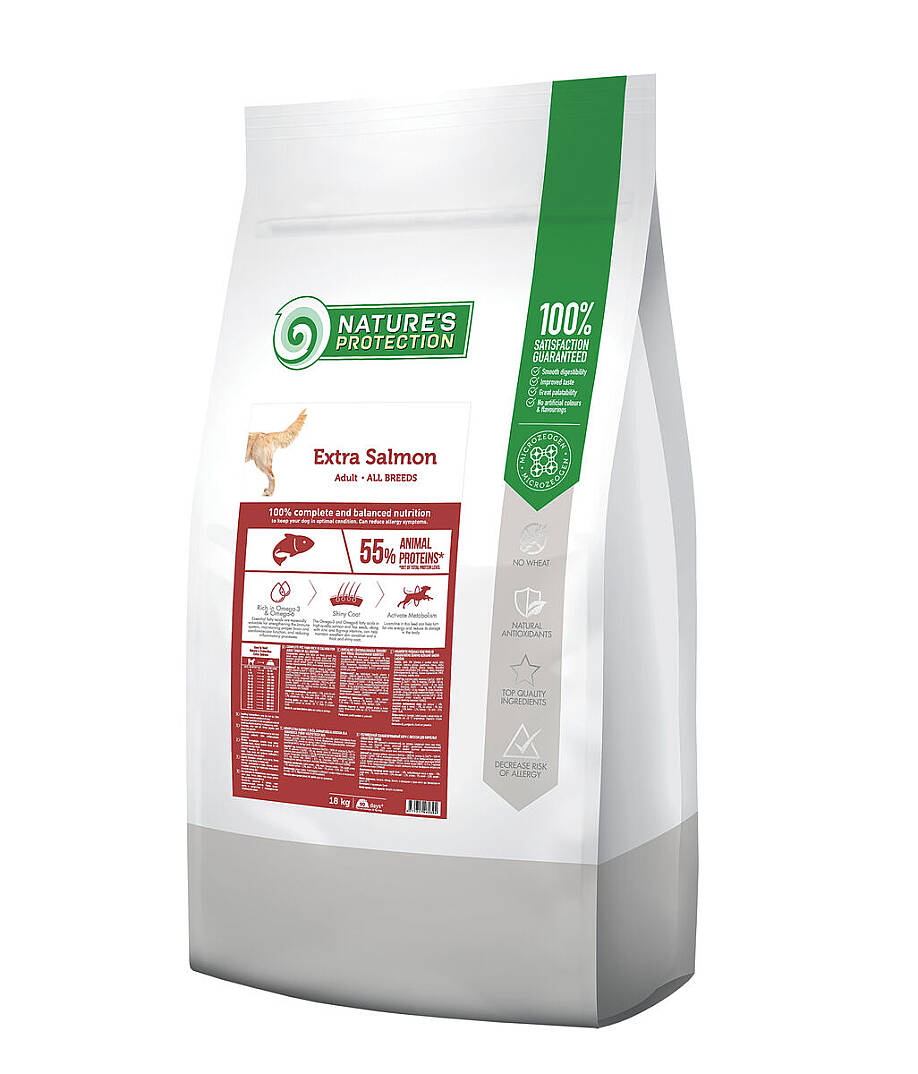 Nature's Protection Ekstra Somonlu Yetişkin Köpek Maması 18kg - 1