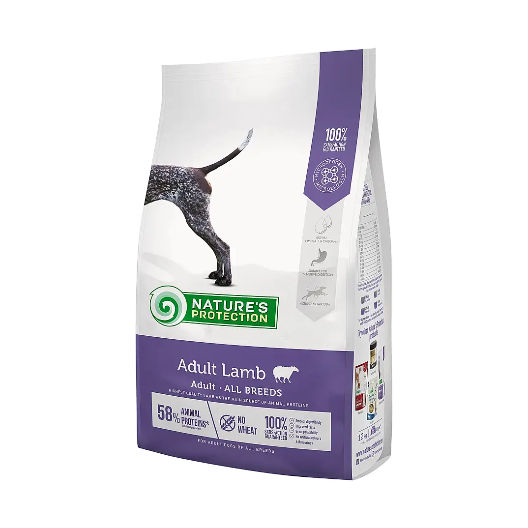 Nature's Protection Kuzulu Yetişkin Köpek Maması 12kg - 1