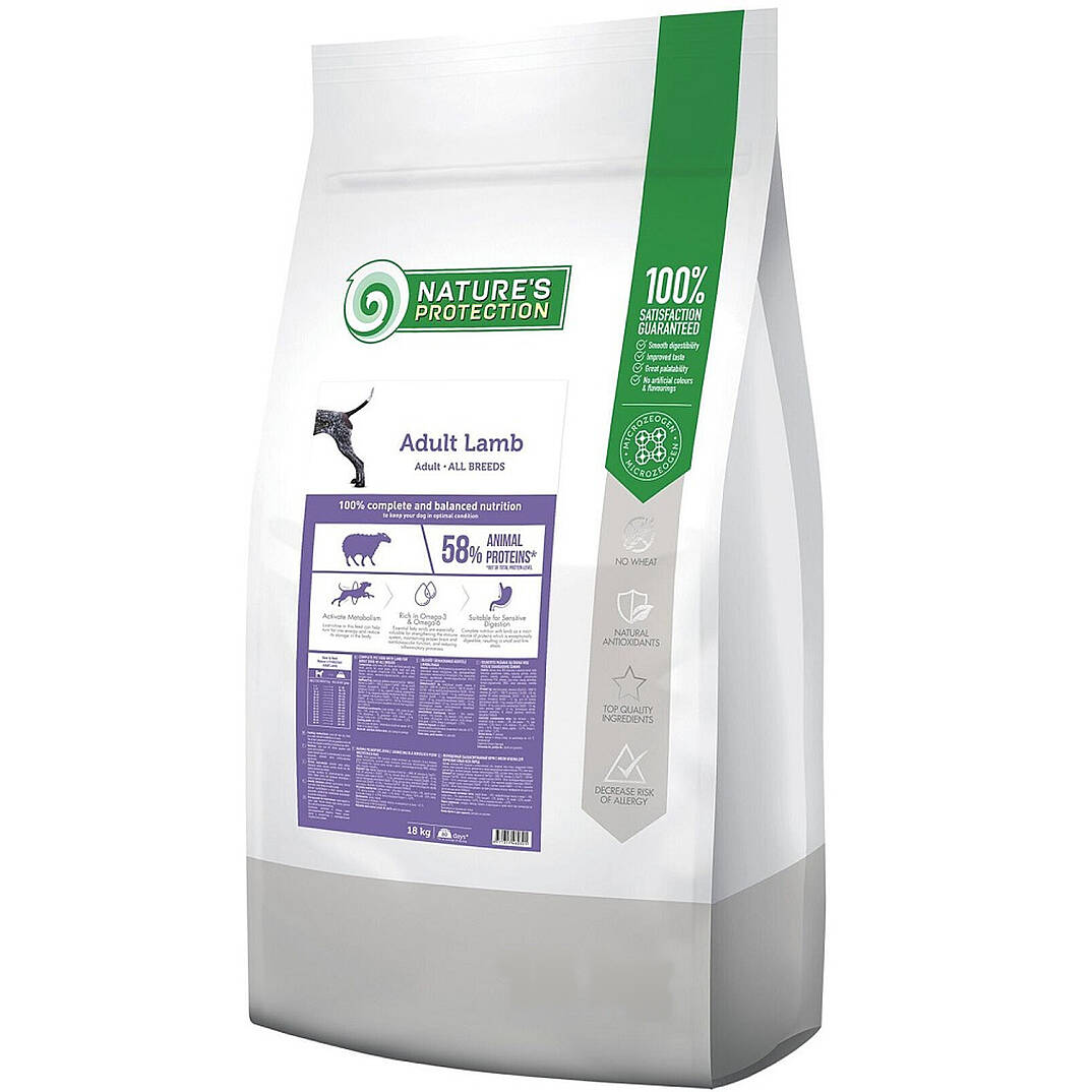 Nature's Protection Kuzulu Yetişkin Köpek Maması 18kg - 1
