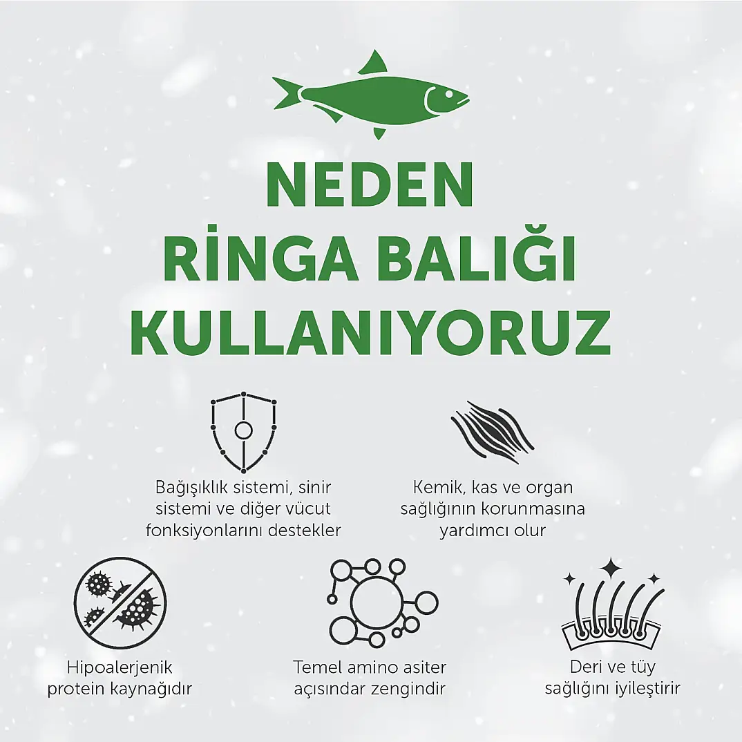 Nature's Protection Superior Care Siyah/Gri Tüylü Kediler İçin Tahılsız Ringa Balıklı Kedi Maması 1,5kg - 7